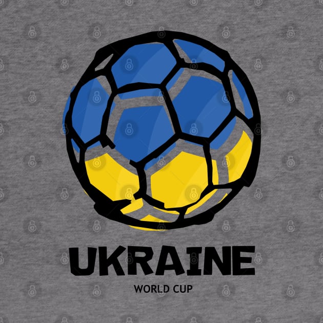 Ukraine Football Country Flag by KewaleeTee